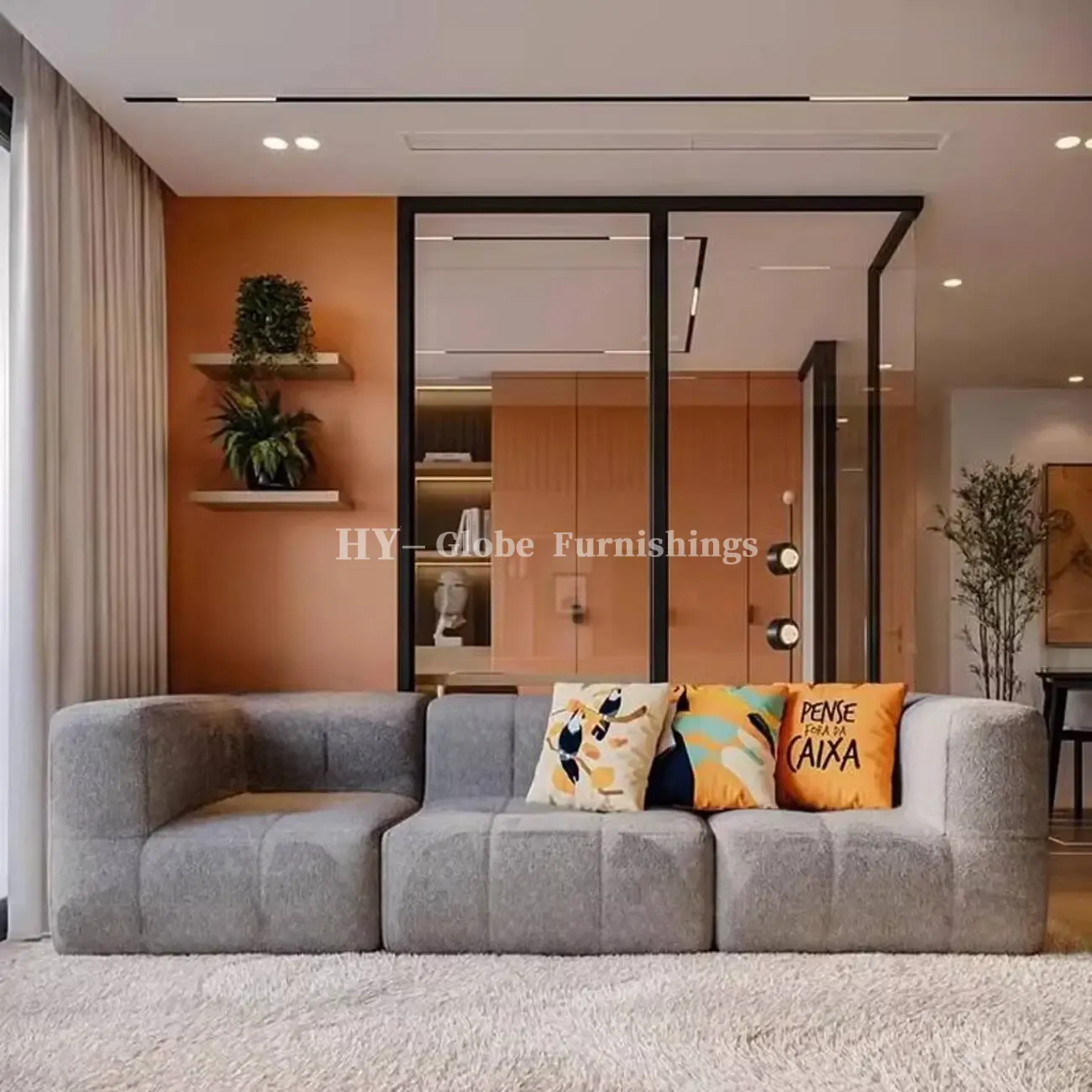 Globe Sofa - Vertical-flow tofu module compression sofa 详情-21