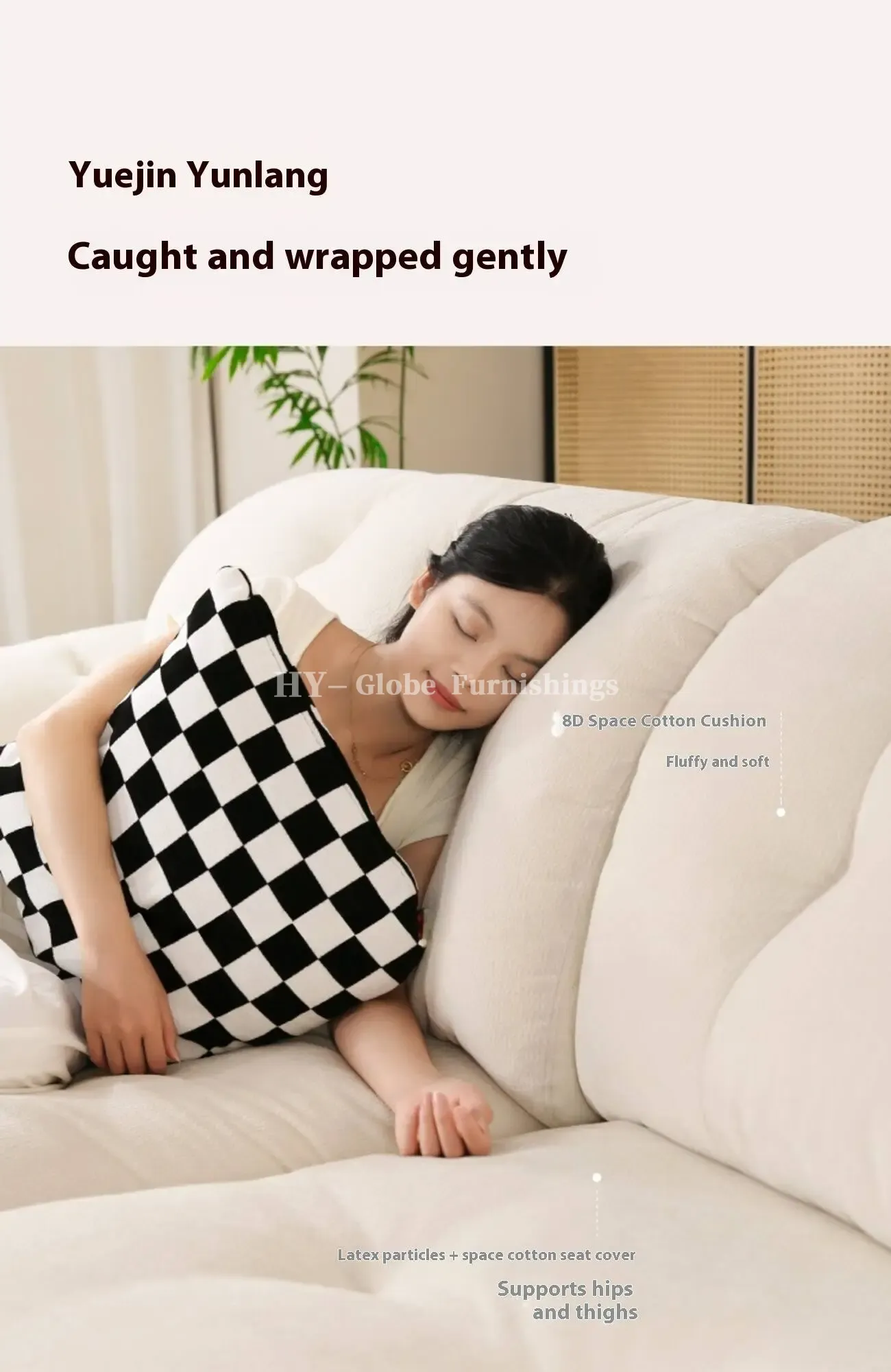 Globe Sofa - Removable and Washable Chenille Space Cloud Sofa