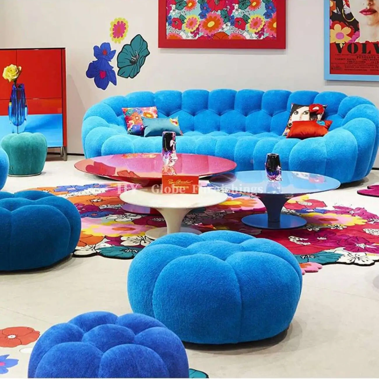 详情-31 Globe Sofa - Roche Bobois Football Bubble Compression Sofa