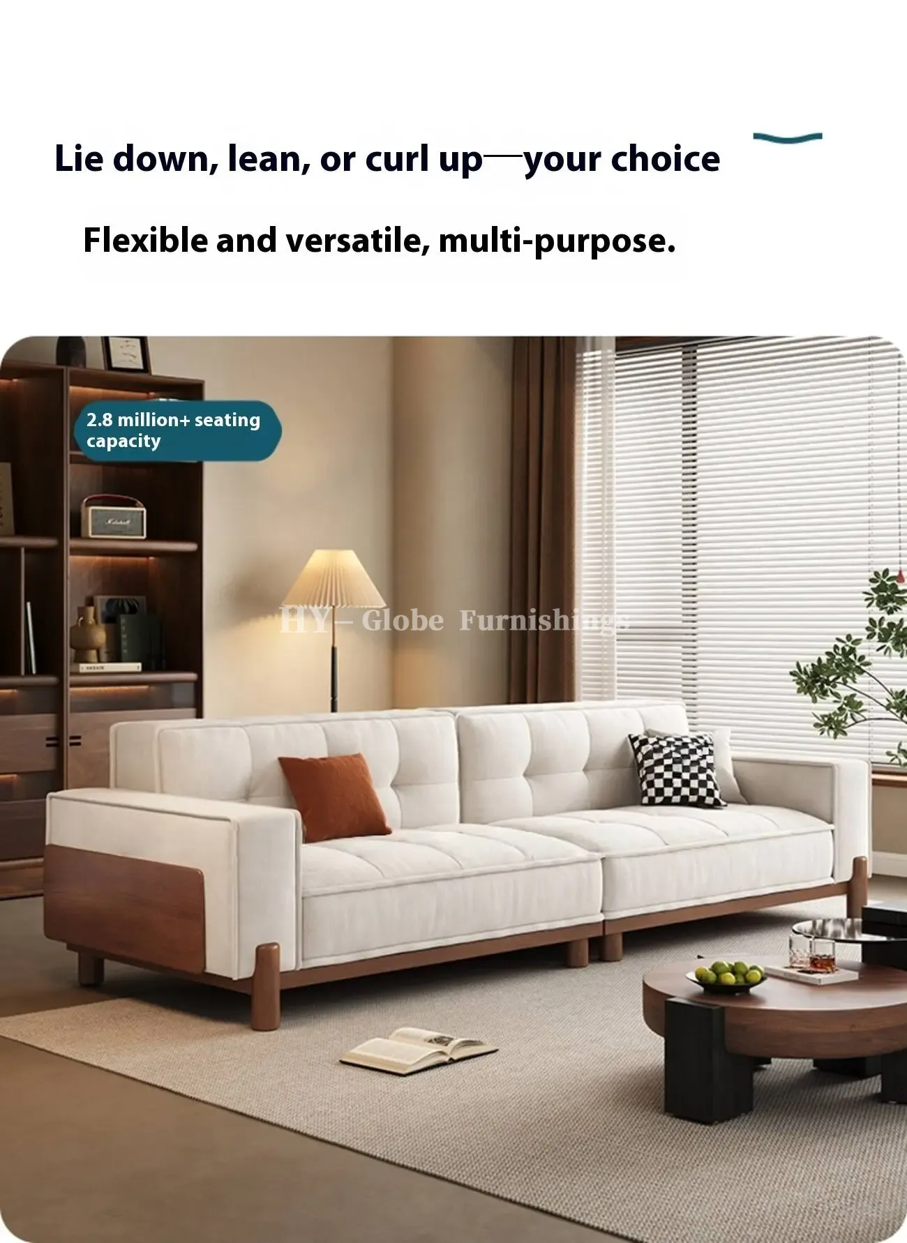 Globe Sofa - Nordic Cream Style Tech Wool Cloud Sofa