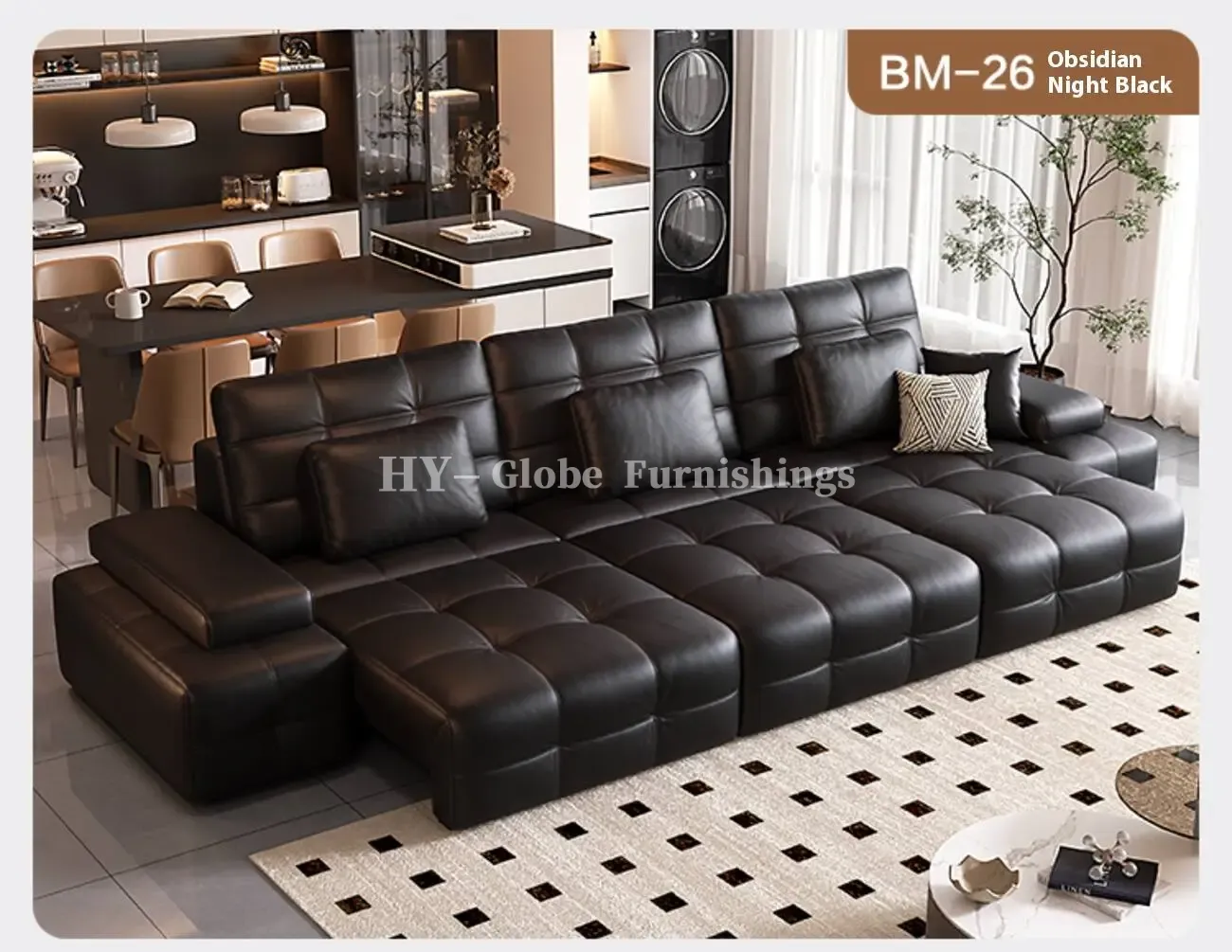 Globe Sofa - Laurence Electric Multifunctional Leather Sofa