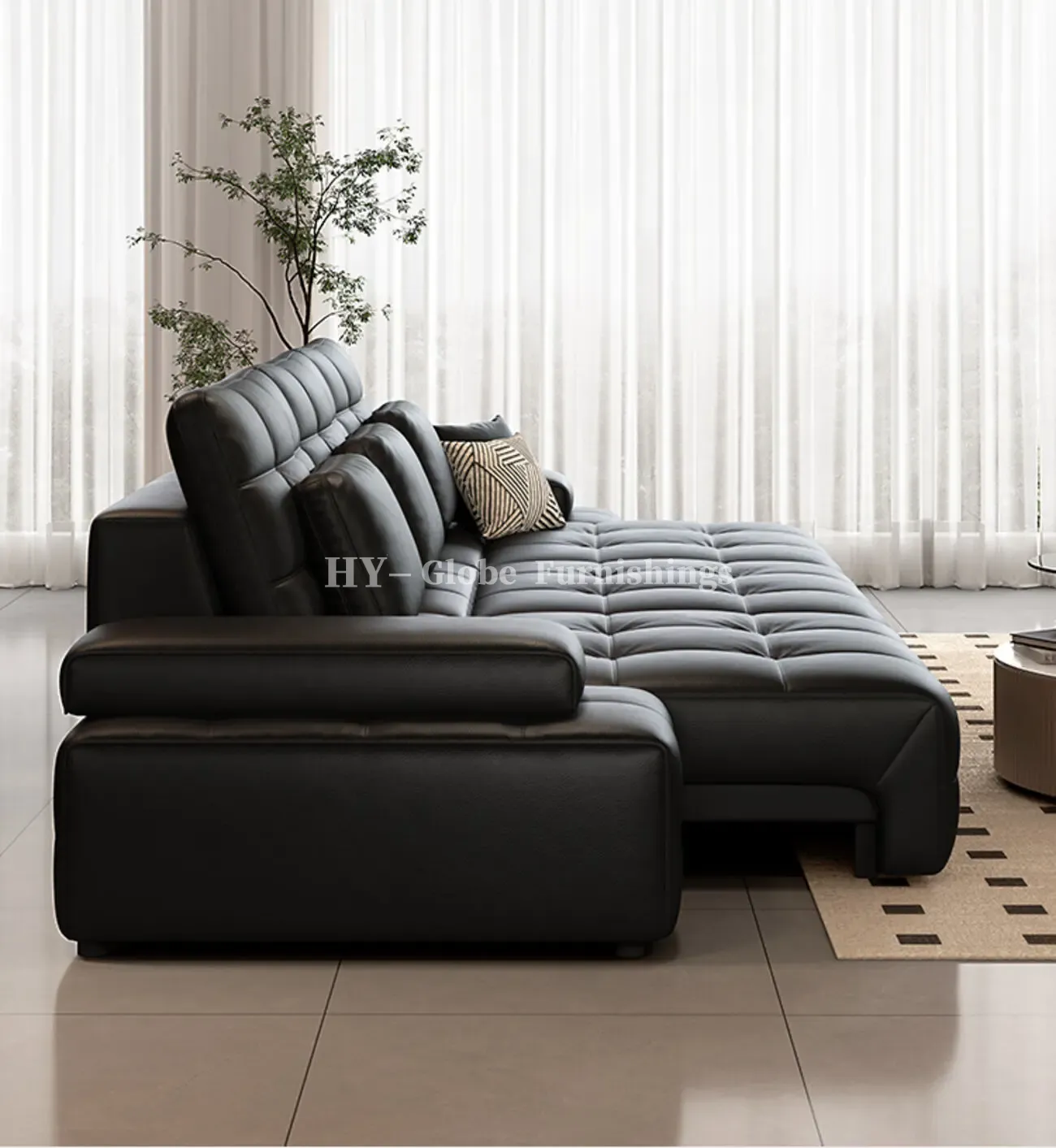 Globe Sofa - Laurence Electric Multifunctional Leather Sofa
