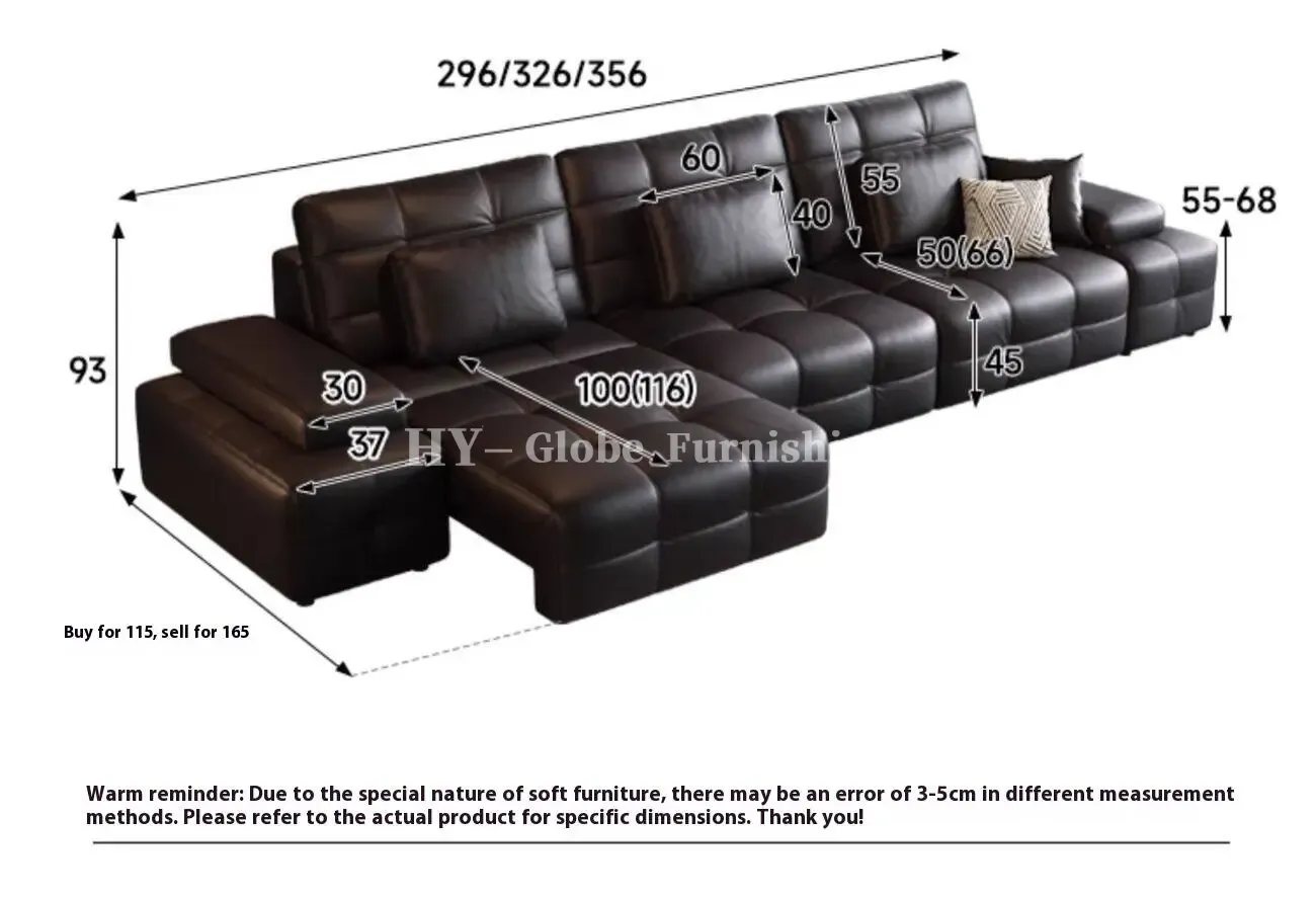 Globe Sofa - Laurence Electric Multifunctional Leather Sofa