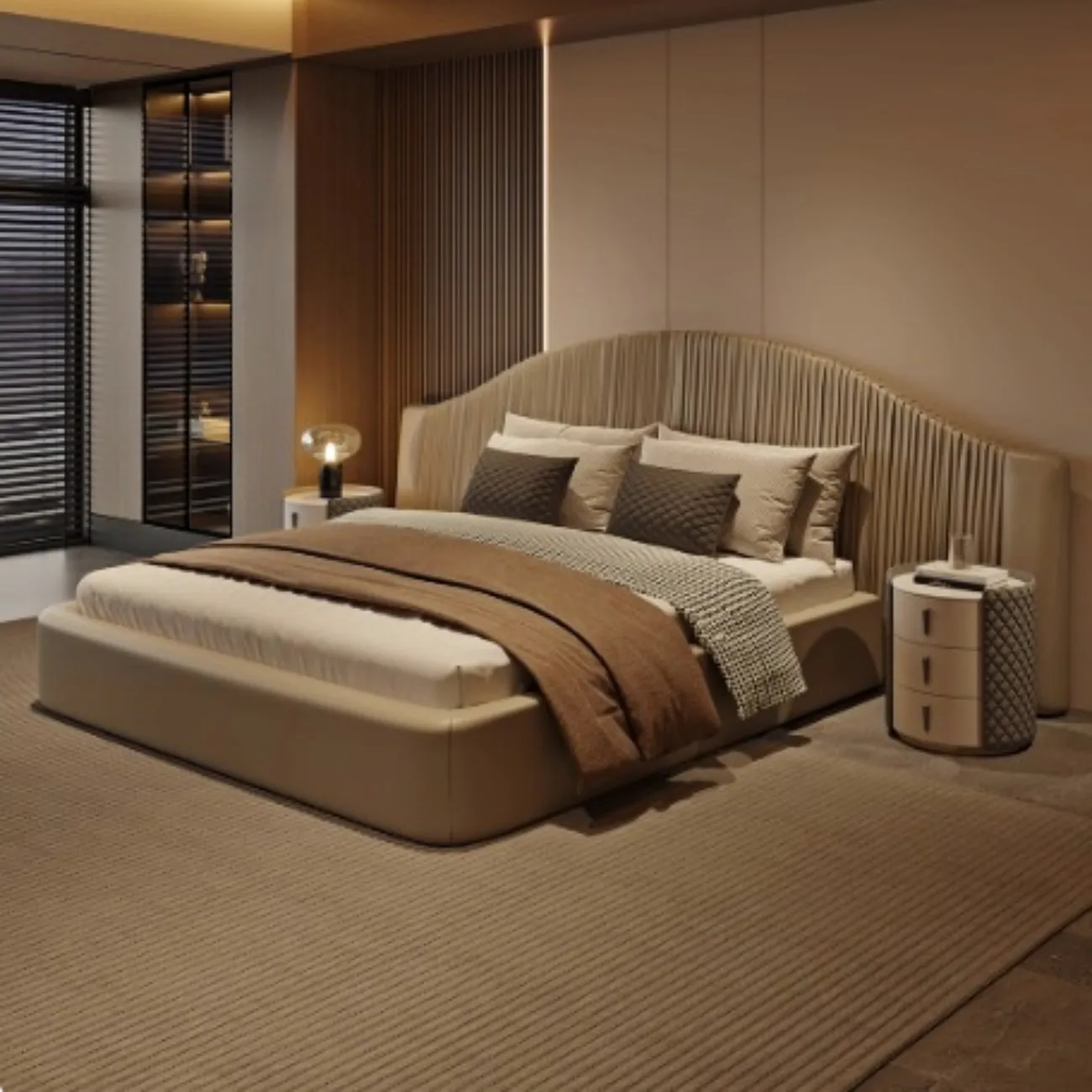 copy_副本 Globe Sofa - Queen Style Italian-inspired Luxury Upholstered Bed