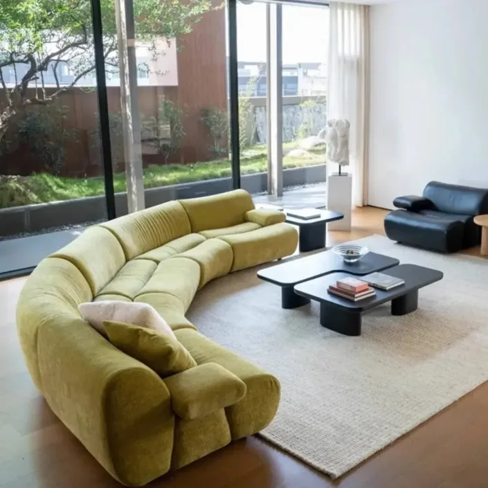 Globe Sofa - Designer Bamboo-Patterned Sofa Globe Sofa - Designer Bamboo-Patterned Sofa