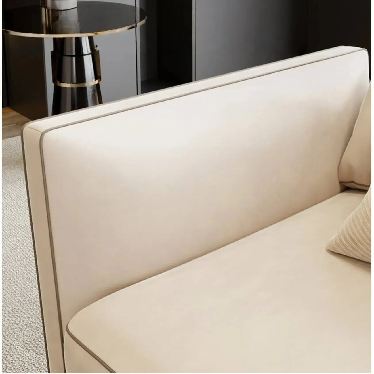 主图-003 Globe Sofa - Italian Luxury Design Envelope-Style Genuine Leather Sofa
