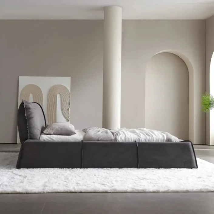 Globe Sofa - Minimalist Design Microfiber Suede Fabric Paris Bed Globe Sofa - Minimalist Design Microfiber Suede Fabric Paris Bed
