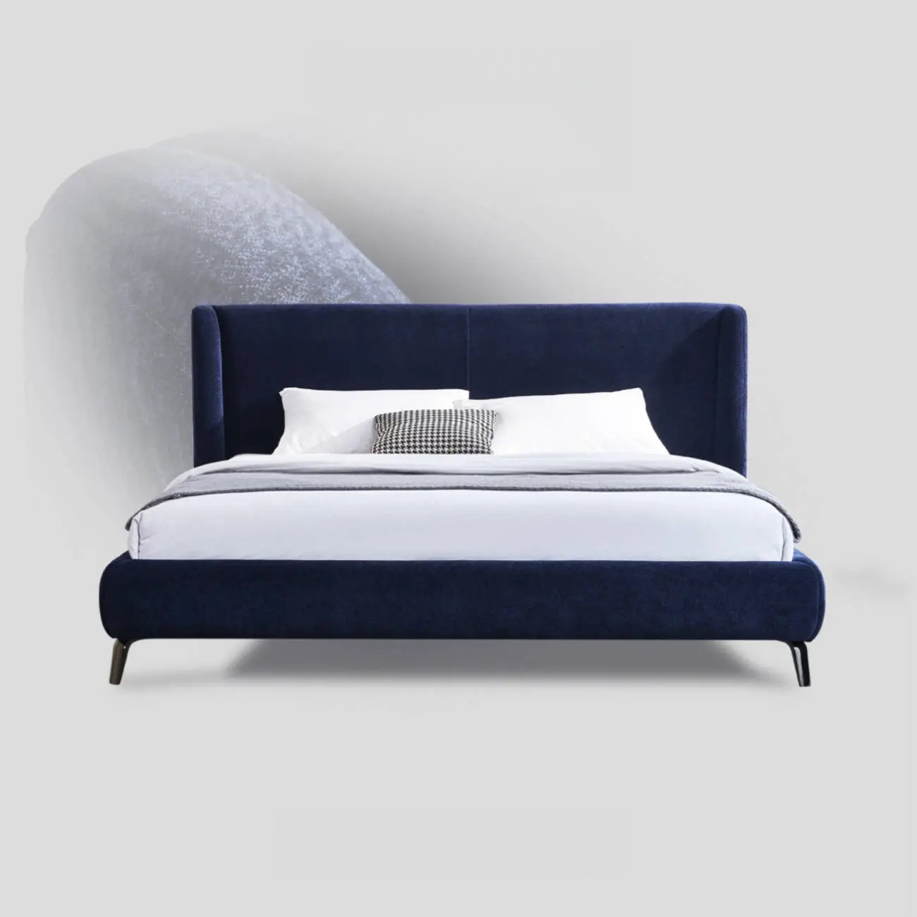 主图-01 Globe Sofa - Chenille Blend Italian-Style High-Back Upholstered Bed