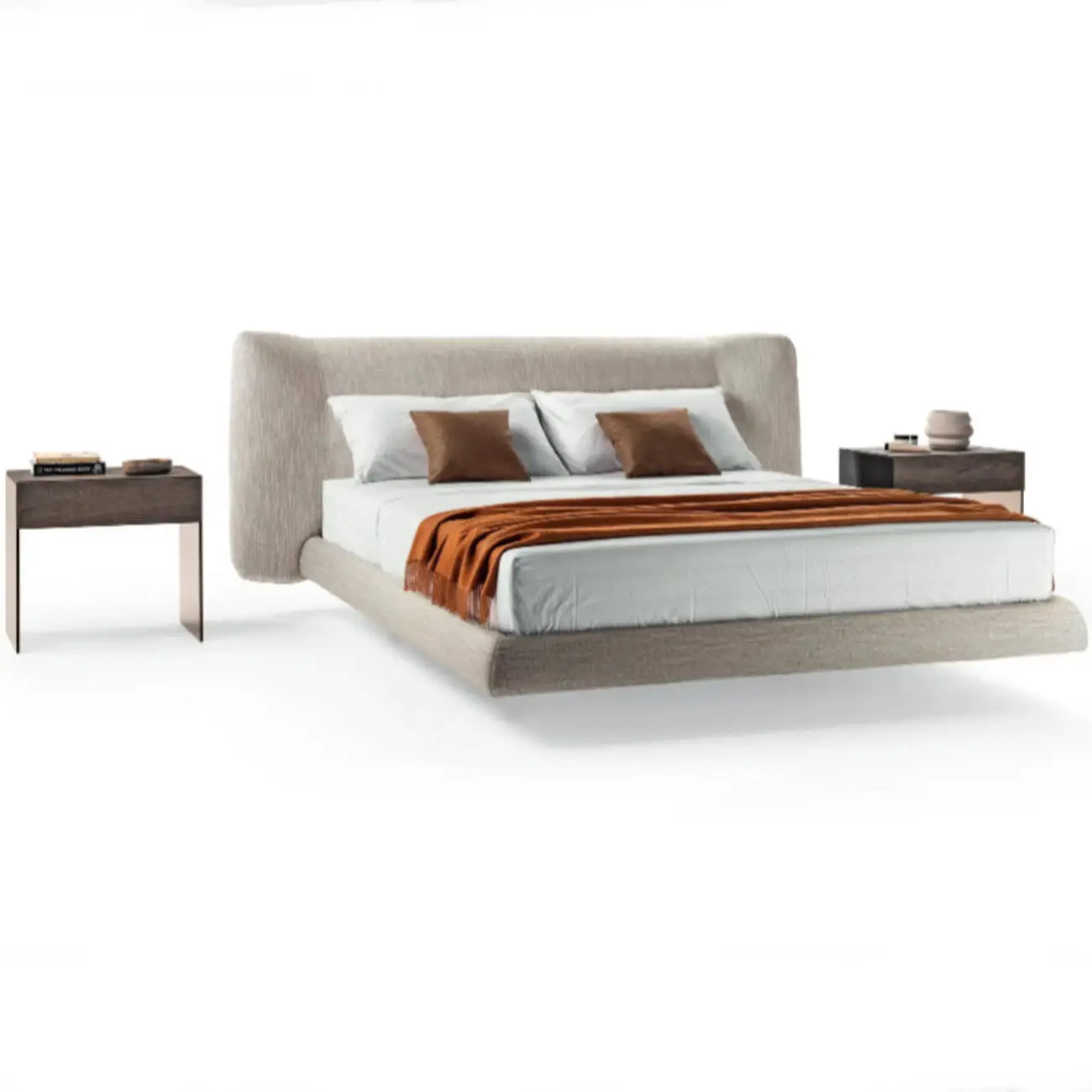 主图-01 Globe Sofa - LOGO Italian Minimalist Fabric Floating Bed