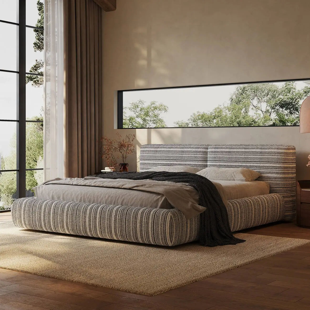 主图-01 Globe Sofa - Danbodu Linen-Cotton Blend Fabric Bed