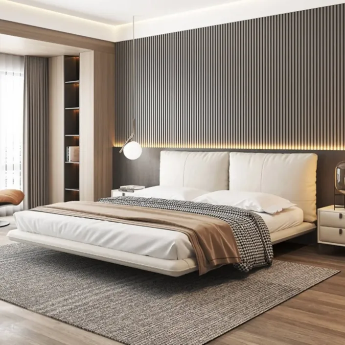 Globe Sofa - Floating-Style Italian Minimalist Leather Bed Globe Sofa - Floating-Style Italian Minimalist Leather Bed