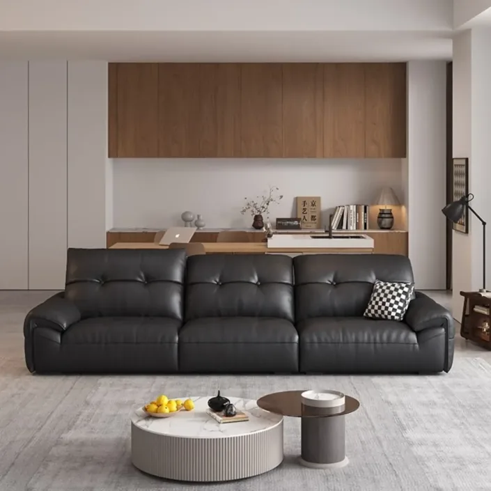 Globe Sofa - High-back adjustable genuine leather sofa Globe Sofa - High-back adjustable genuine leather sofa