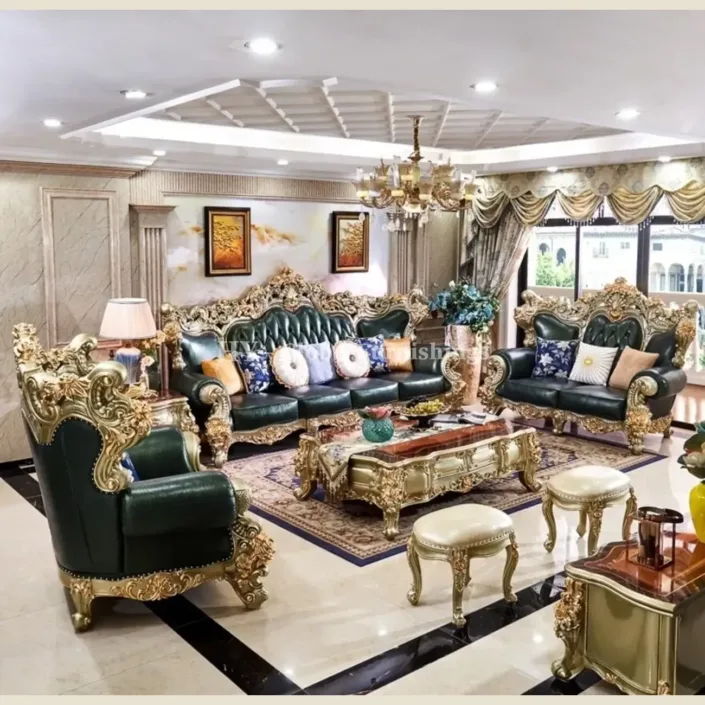Globe Sofa - European Luxury Top-Grain Cowhide Villa Sofa Globe Sofa - European Luxury Top-Grain Cowhide Villa Sofa