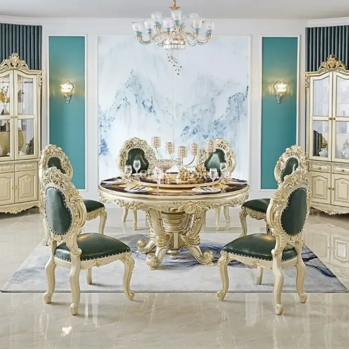 Globe Sofa - European-style Villa Dining Table And Chairs Globe Sofa - European-style Villa Dining Table And Chairs