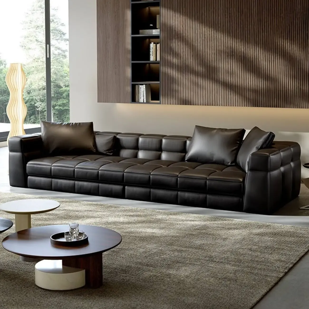 主图-01 Globe Sofa - Blazer Influencer Top-Grain Leather Sofa