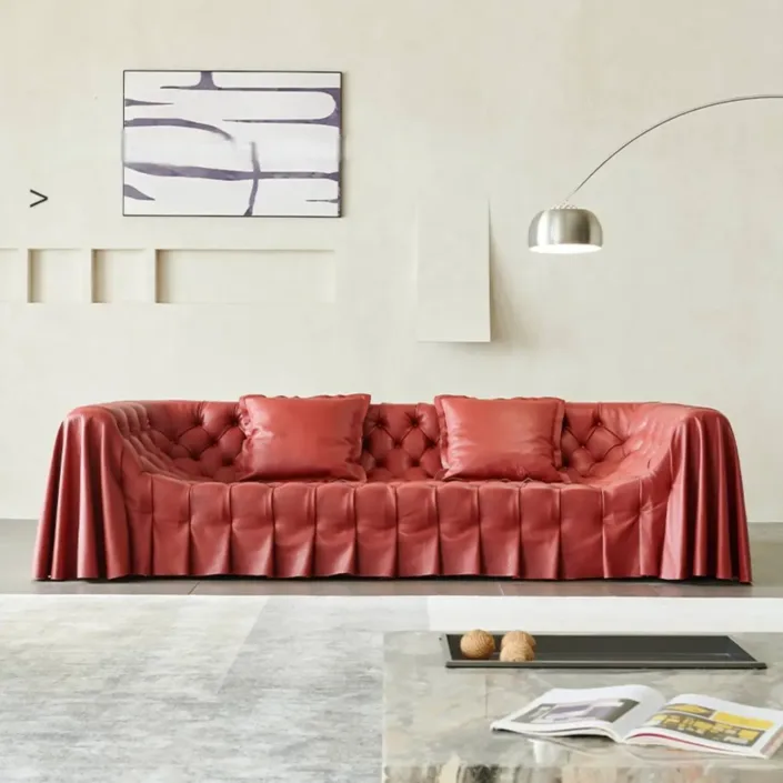 Globe Sofa - Bohemian Skirted Sofa Globe Sofa - Bohemian Skirted Sofa