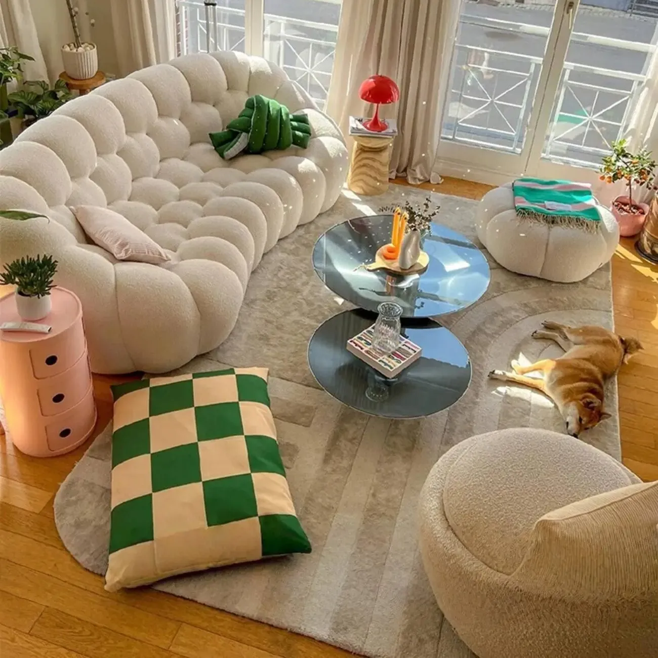 主图-01 Globe Sofa - Minimalist French Bubble Soccer Sofa