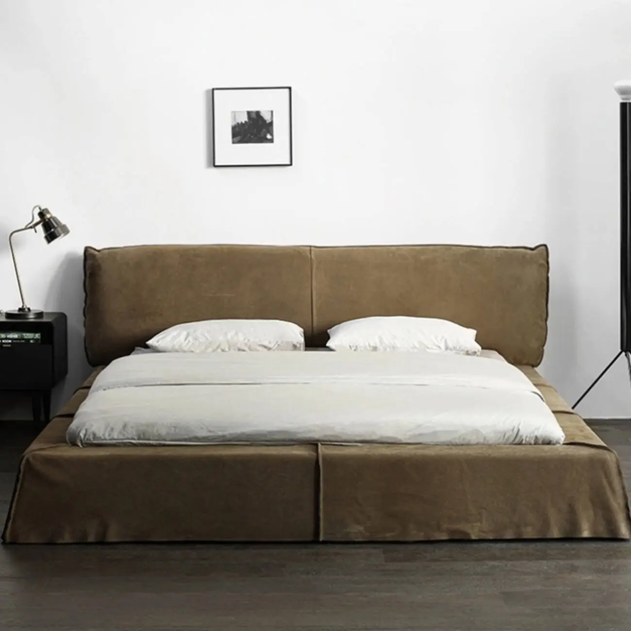 主图-02 Globe Sofa - Minimalist Design Microfiber Suede Fabric Paris Bed