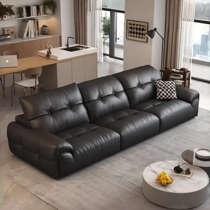 Globe Sofa - High-back adjustable genuine leather sofa Globe Sofa - High-back adjustable genuine leather sofa