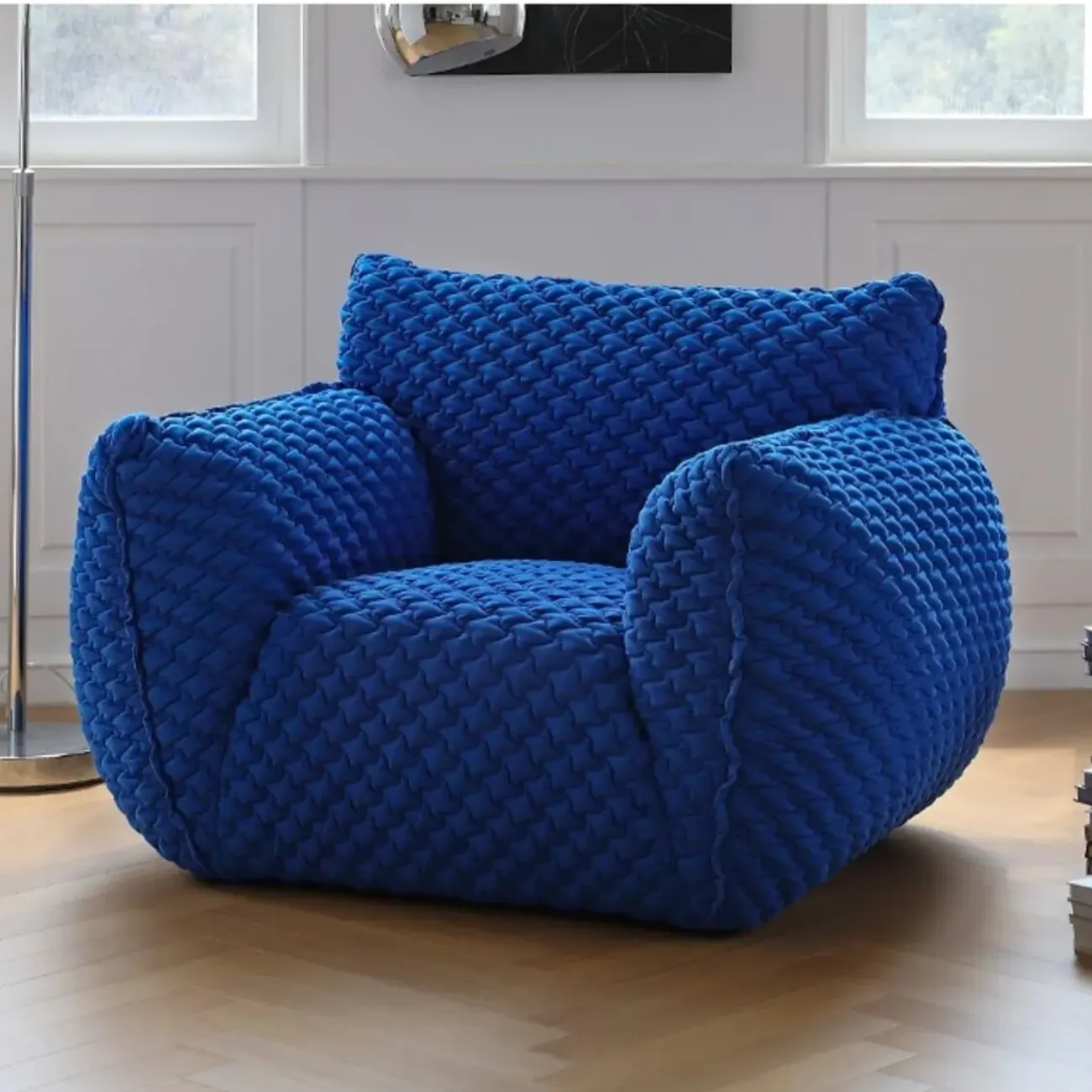 主图-02-50 Globe Sofa - Blue Fat Man Single Sofa Set