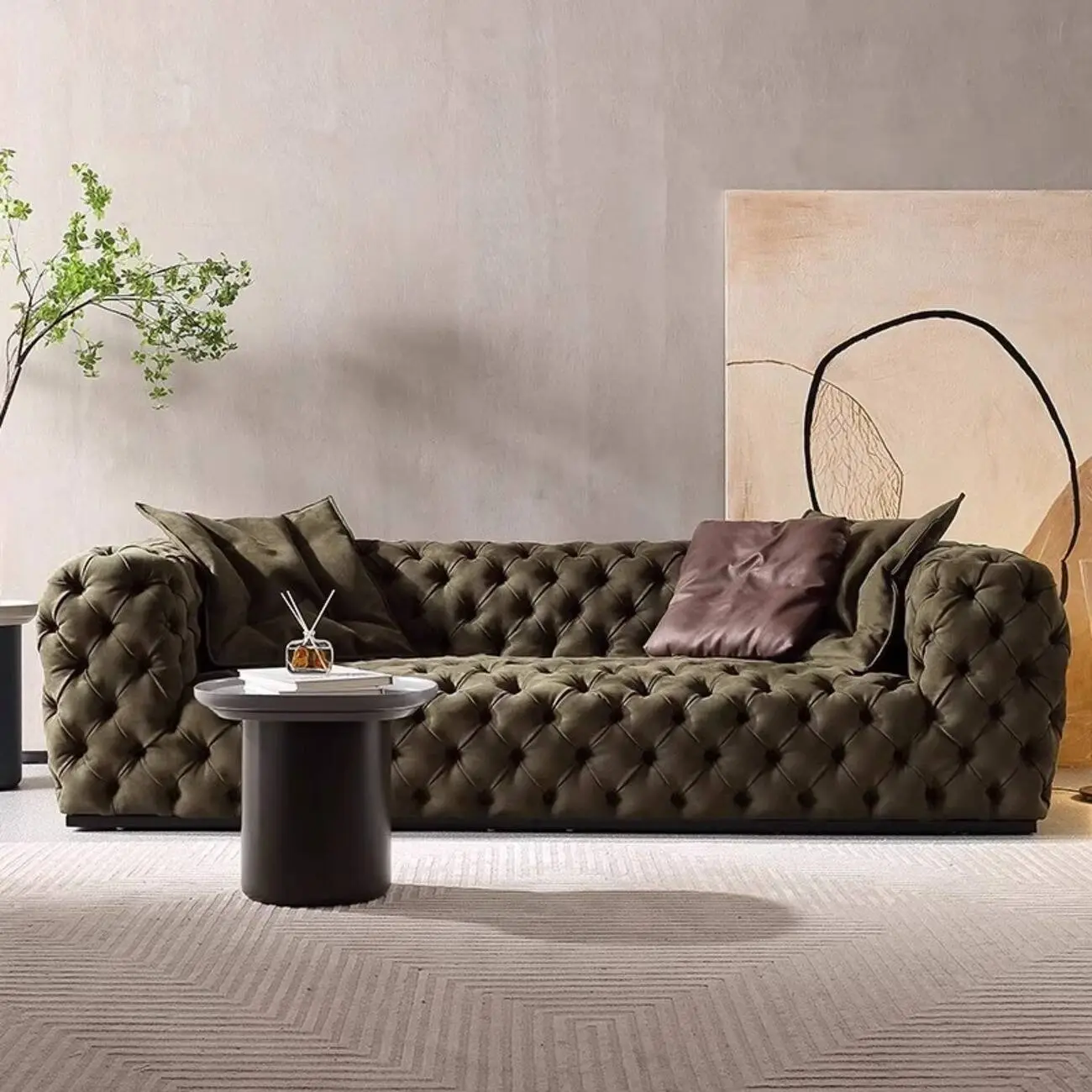 主图-02 Globe Sofa - Lunar Surface Straight-Back Sofa