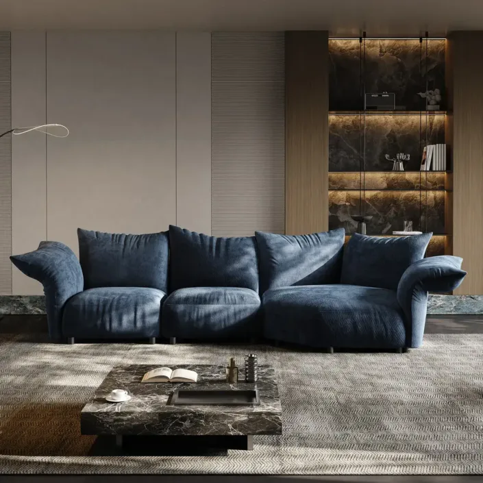 Globe Sofa - Italian Curved-Shaped Petal Sofa Globe Sofa - Italian Curved-Shaped Petal Sofa