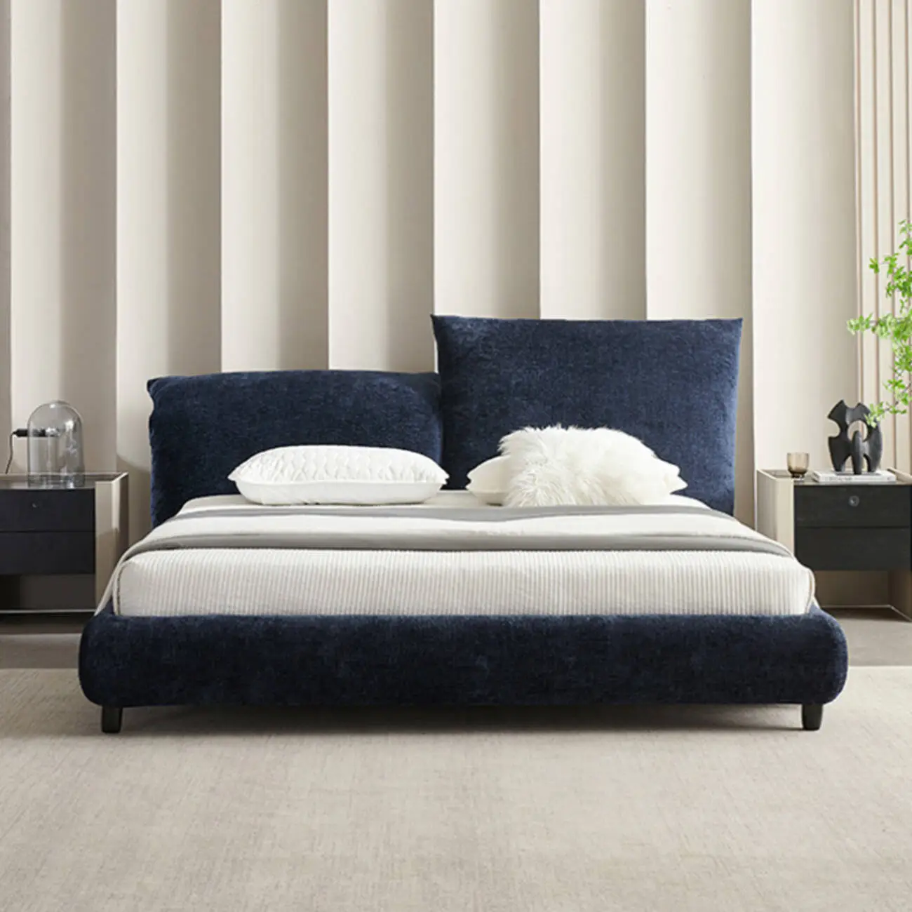主图-02 Globe Sofa - Chenille Petal Fabric Bed