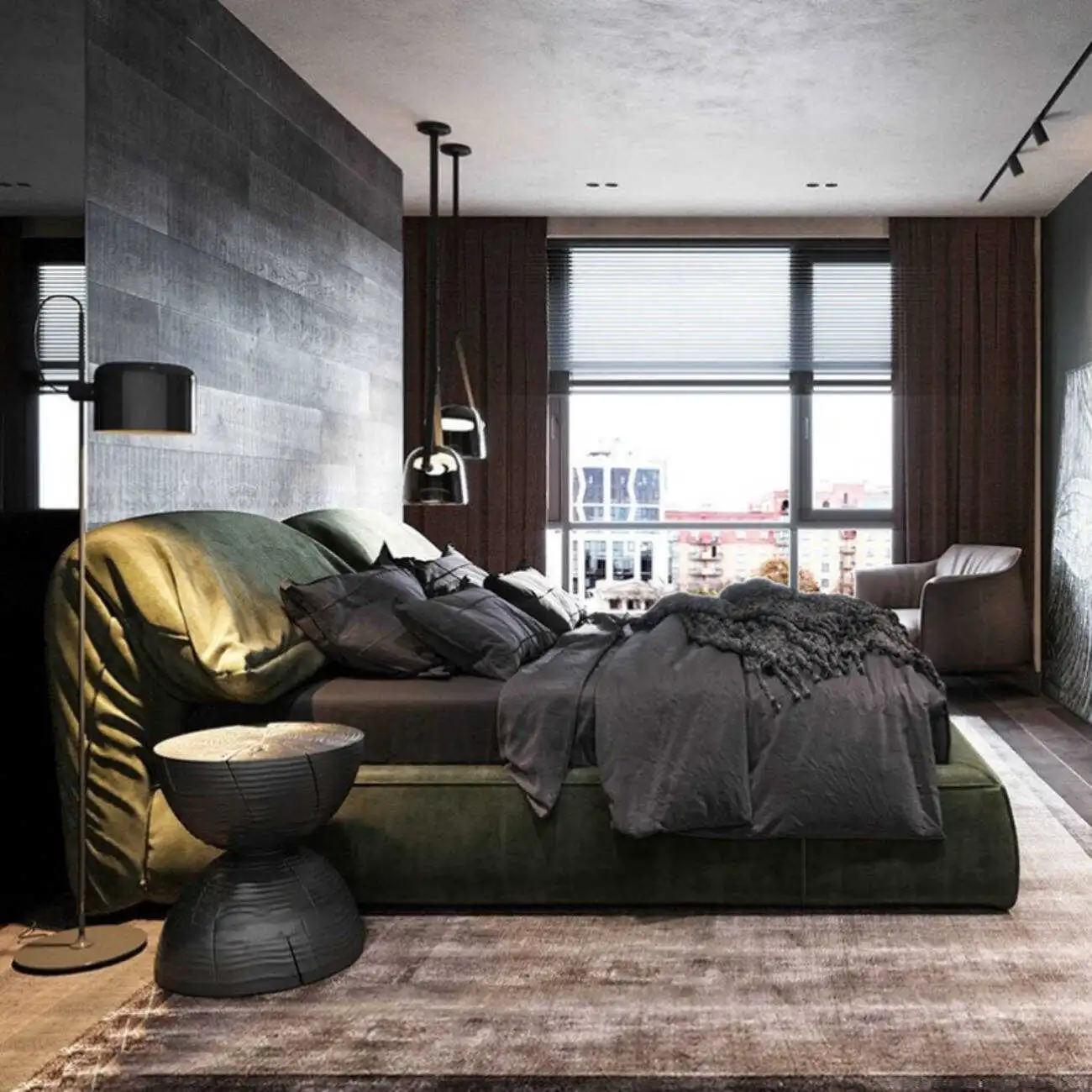 主图-02(1) Globe Sofa - Luxury Modern Master Bedroom Elephant Ear Bed