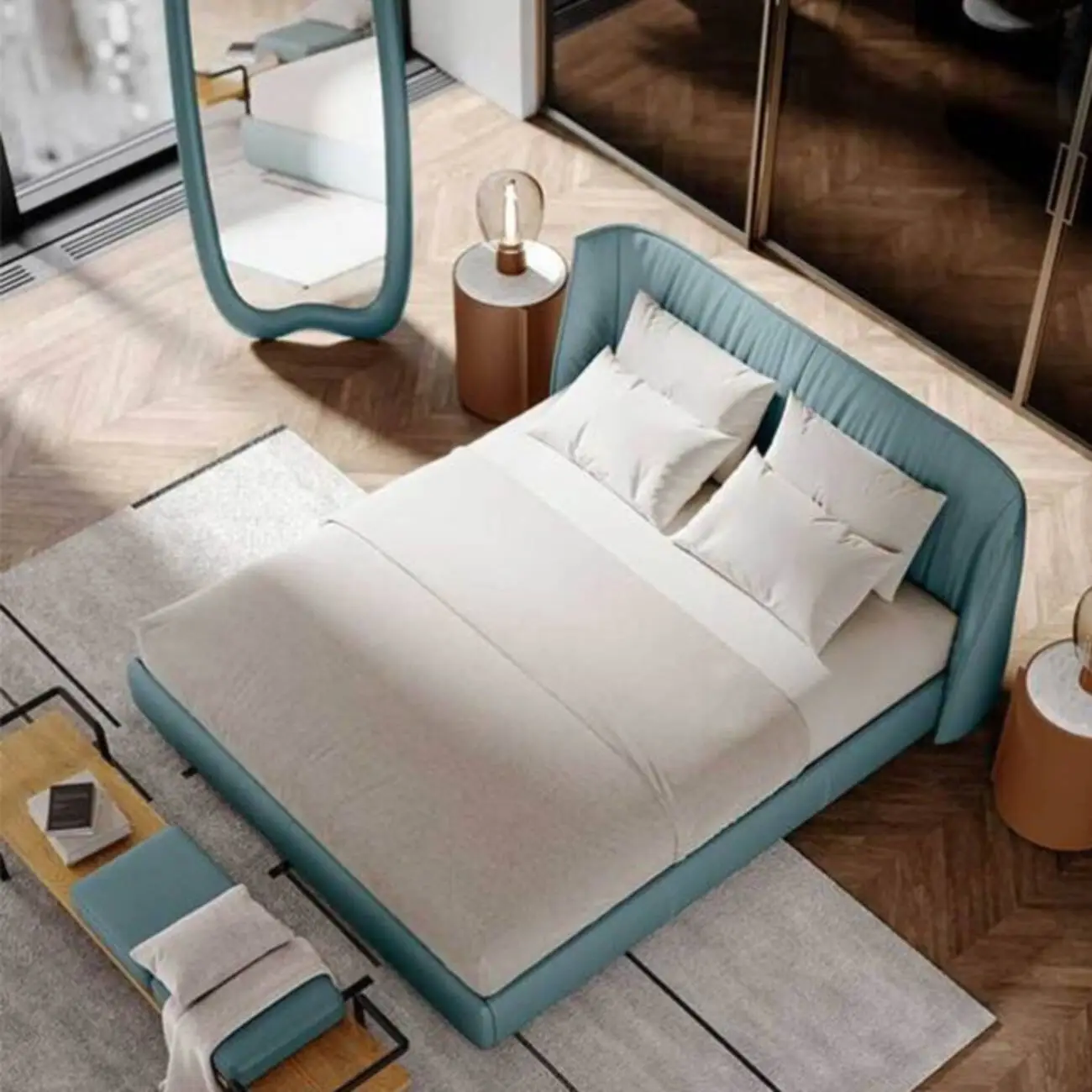 主图-02a Globe Sofa - Poltrona Frau Archibald Leather Bed