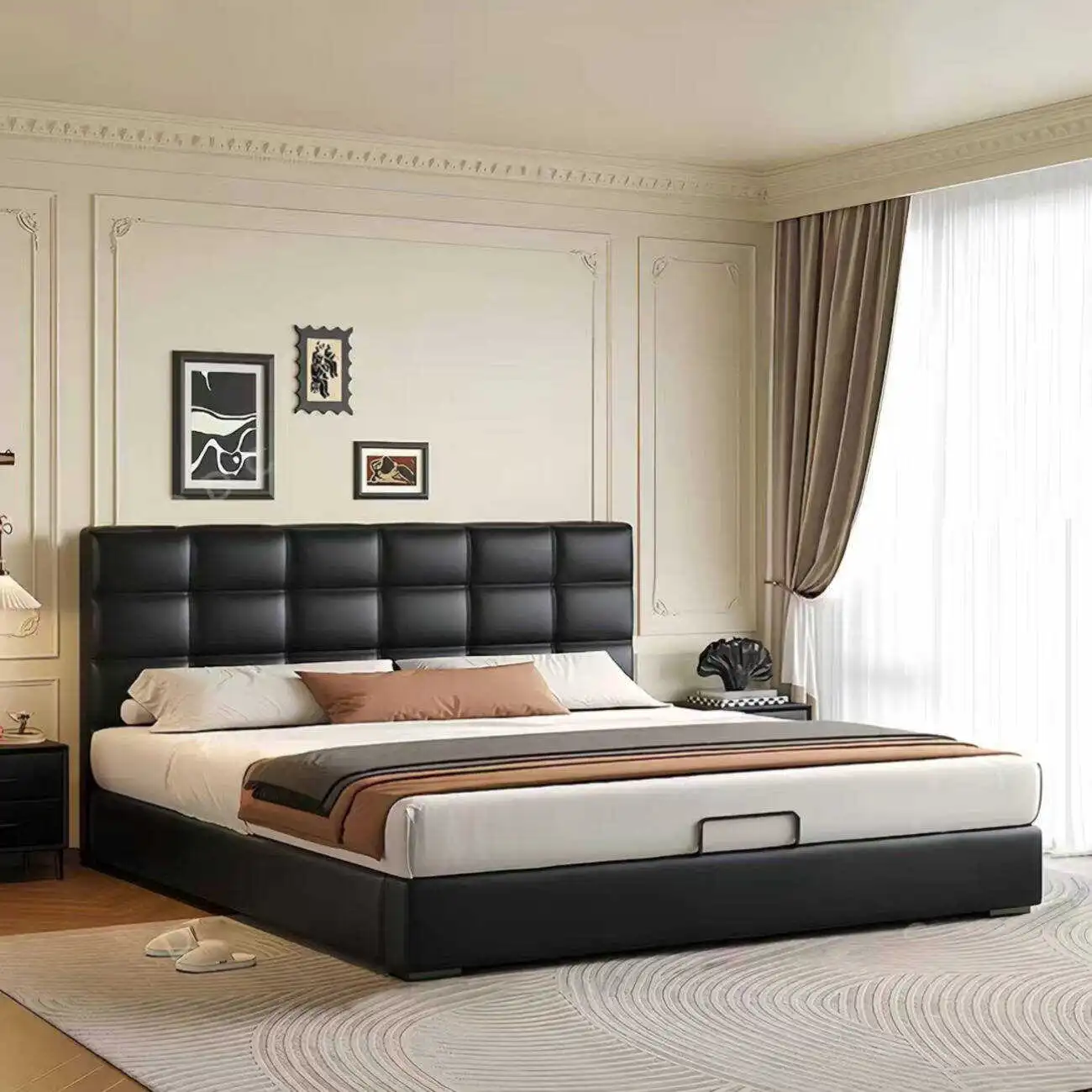 主图-03 Globe Sofa - Laurence Influencer Genuine Leather Bed