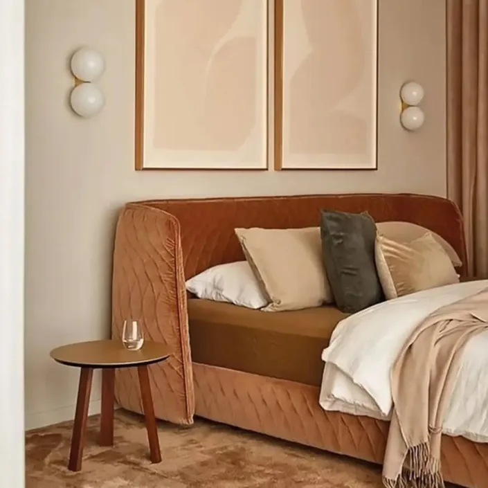 Globe Sofa - Redondo Italian Minimalist Upholstered Bed Globe Sofa - Redondo Italian Minimalist Upholstered Bed