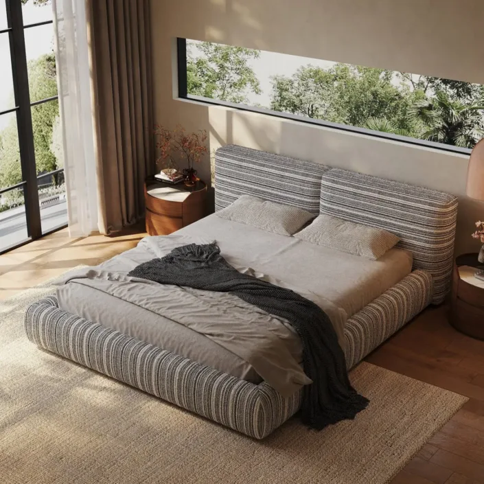 Globe Sofa - Danbodu Linen-Cotton Blend Fabric Bed Globe Sofa - Danbodu Linen-Cotton Blend Fabric Bed