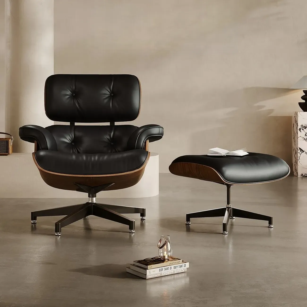 主图-03 Globe Sofa - Eames Leather Lounge Chair