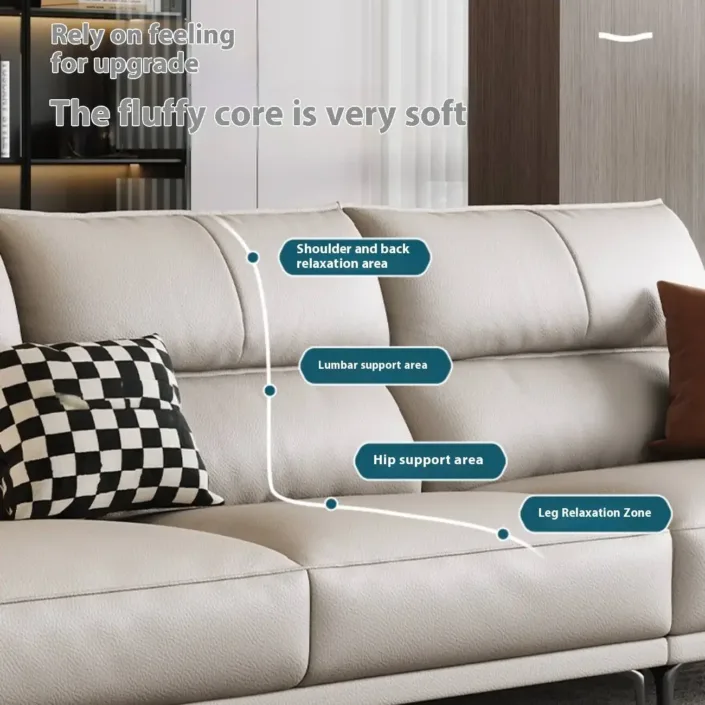 Globe Sofa - Italian Elegance and Light Luxury Leather Sofa Globe Sofa - Italian Elegance and Light Luxury Leather Sofa