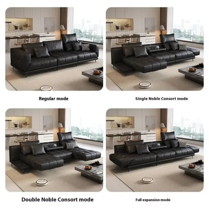 Globe Sofa - Adjustable Leather Sofa Globe Sofa - Adjustable Leather Sofa