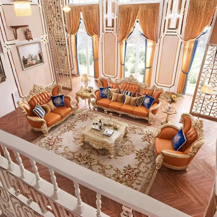 Globe Sofa - European Luxury Palace Villa Solid Wood Sofa Globe Sofa - European Luxury Palace Villa Solid Wood Sofa