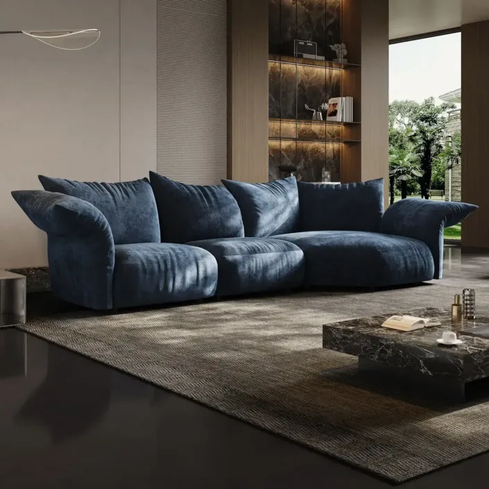 Globe Sofa - Italian Curved-Shaped Petal Sofa Globe Sofa - Italian Curved-Shaped Petal Sofa