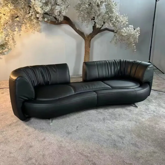 Globe Sofa - Curved-Back Sliding Track Sofa Globe Sofa - Curved-Back Sliding Track Sofa
