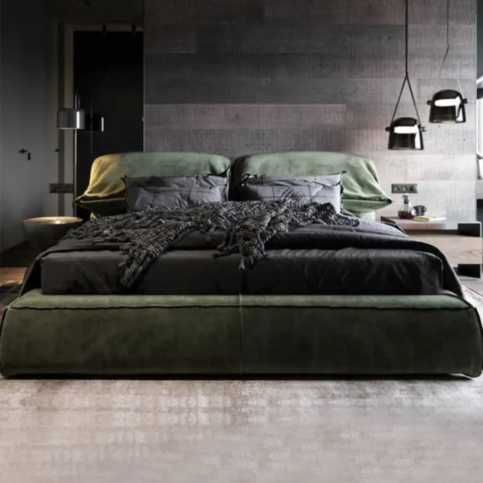 Globe Sofa - Luxury Modern Master Bedroom Elephant Ear Bed Globe Sofa - Luxury Modern Master Bedroom Elephant Ear Bed