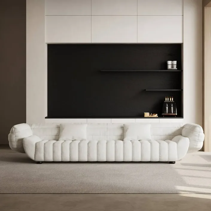 Globe Sofa - Italian-Style Sofa Banana Boat Designer Upholstered Sofa Globe Sofa - Italian-Style Sofa Banana Boat Designer Upholstered Sofa