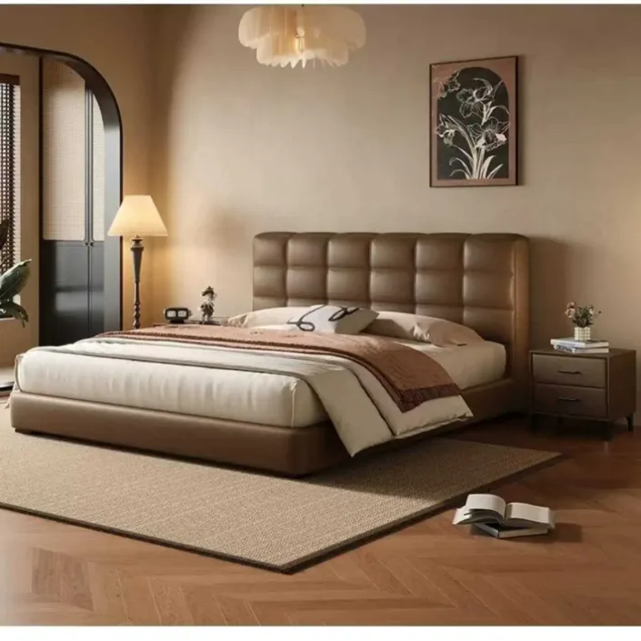 Globe Sofa - Laurence Influencer Genuine Leather Bed Globe Sofa - Laurence Influencer Genuine Leather Bed