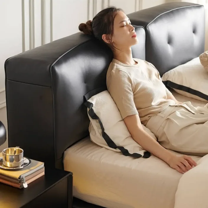 Globe Sofa - Dylan Italian Minimalist Genuine Leather Bed Globe Sofa - Dylan Italian Minimalist Genuine Leather Bed