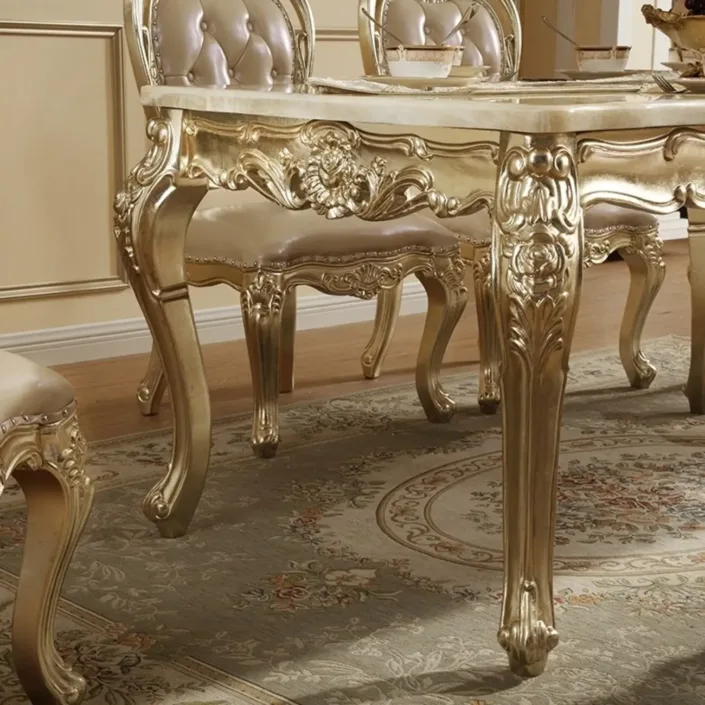 Globe Sofa - European Champagne Gold Palace Vintage Dining Chair Set Globe Sofa - European Champagne Gold Palace Vintage Dining Chair Set