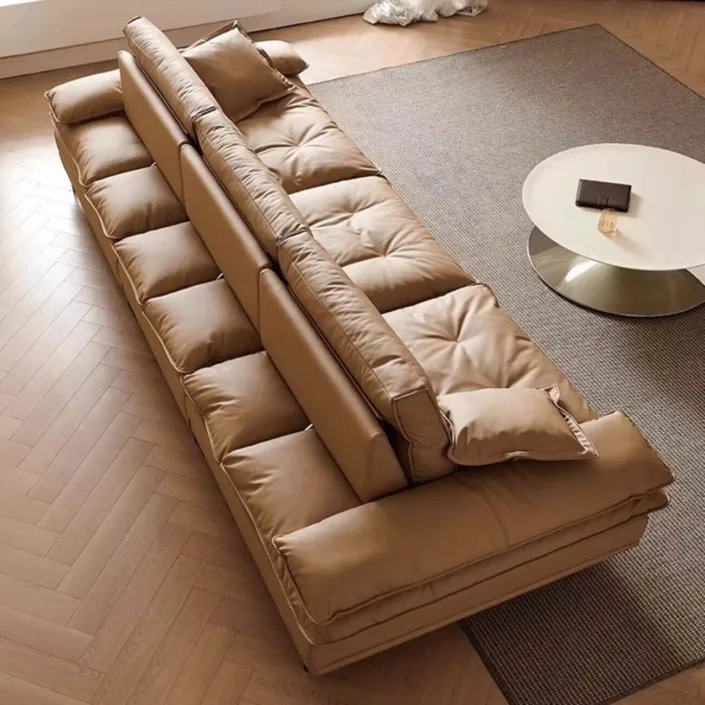 Globe Sofa - Sailboat-inspired minimalist genuine leather sofa Globe Sofa - Sailboat-inspired minimalist genuine leather sofa