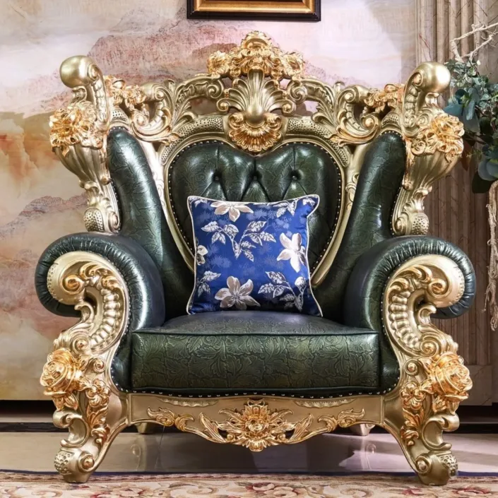 Globe Sofa - European Luxury Top-Grain Cowhide Villa Sofa Globe Sofa - European Luxury Top-Grain Cowhide Villa Sofa
