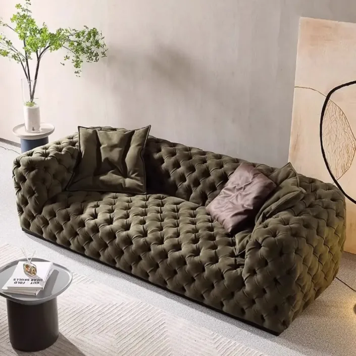 Globe Sofa - Lunar Surface Straight-Back Sofa Globe Sofa - Lunar Surface Straight-Back Sofa