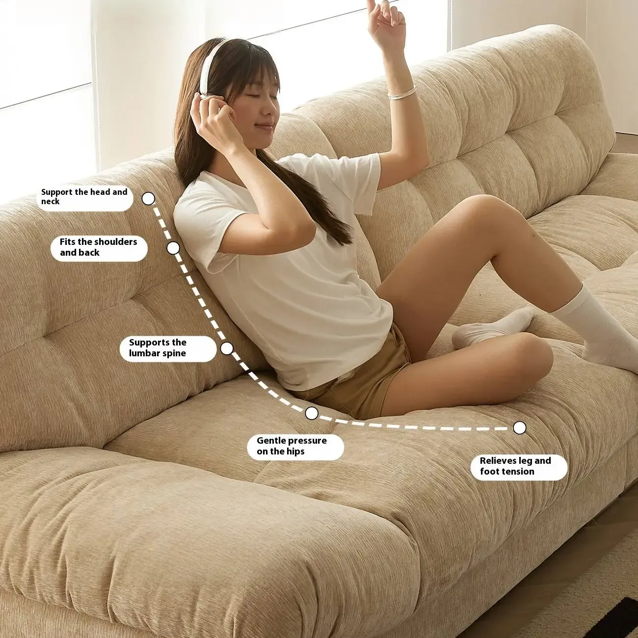 主图-04 Globe Sofa - Influencer-Favorite Cloud Sofa