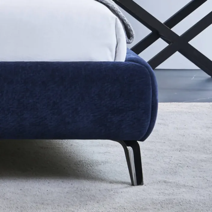 Globe Sofa - Chenille Blend Italian-Style High-Back Upholstered Bed Globe Sofa - Chenille Blend Italian-Style High-Back Upholstered Bed