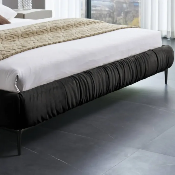 Globe Sofa - Italian Minimalist Frosted Fabric Cloud-Shaped High-Leg Bed Globe Sofa - Italian Minimalist Frosted Fabric Cloud-Shaped High-Leg Bed