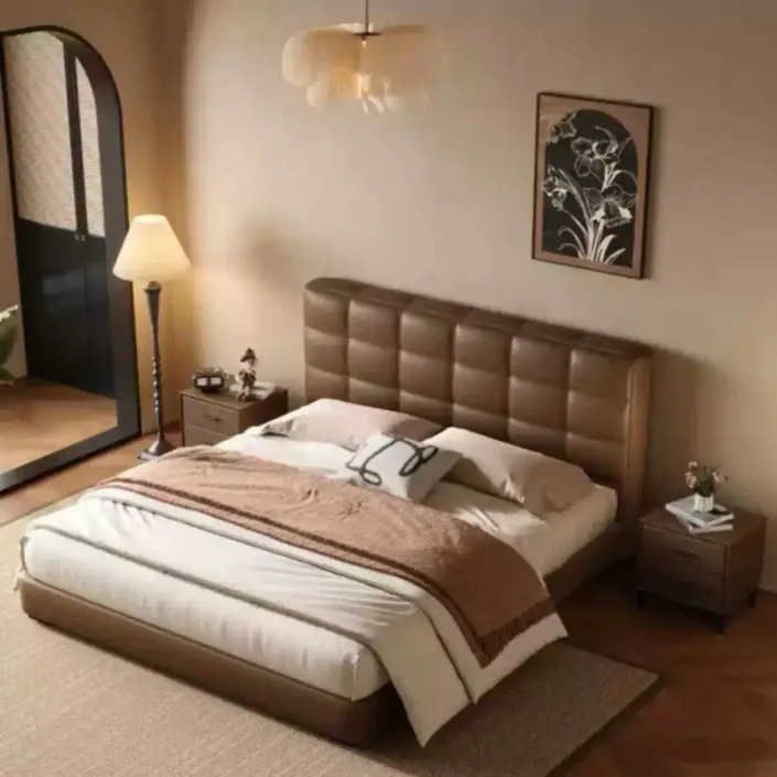 Globe Sofa - Laurence Influencer Genuine Leather Bed Globe Sofa - Laurence Influencer Genuine Leather Bed